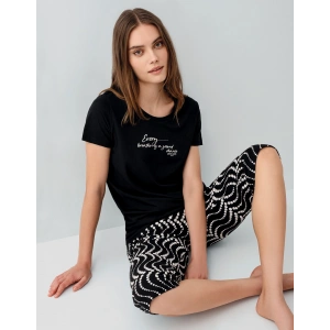 PIERRE CARDIN KADIN KAPRİ İKİLİ TAKIM - siyah