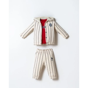 U.S.POLO ASSN. ERKEK BEBEK 3 LÜ TAKIM - KIRMIZI