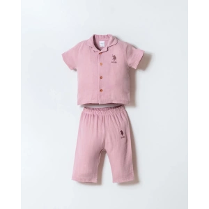 U.S POLO ASSN. KIZ BEBEK GÖMLEK PİJAMA TAKIM - A.LİLA