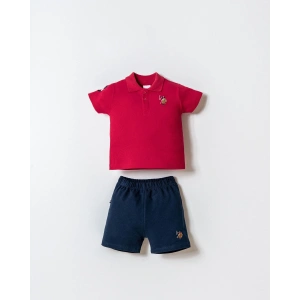 U.S.POLO ASSN. ERKEK BEBEK ŞORT T-SHIRT TAKIM - KIRMIZI
