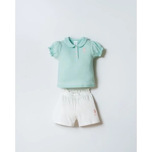 U.S POLO ASSN. KIZ BEBEK PİKE ŞORT T-SHIRT TAKIM - NİL