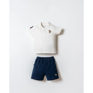 U.S.POLO ASSN. ERKEK BEBEK ŞORT T-SHIRT TAKIM - Beyaz