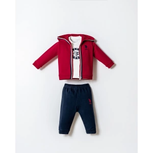 U.S.POLO ASSN. ERKEK BEBEK 3 LÜ TAKIM - KIRMIZI