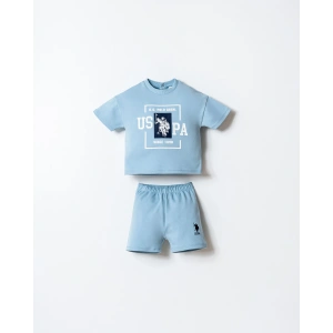 U.S.POLO ASSN.ERKEK BEBEK ŞORT T-SHIRT TAKIM - MAVİ