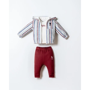 U.S.POLO ASSN. ERKEK BEBEK 3 LÜ TAKIM - Beyaz