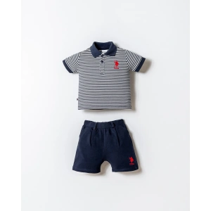 U.S.POLO ASSN. ERKEK BEBEK ŞORT T-SHIRT TAKIM - LACİVERT