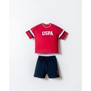 U.S.POLO ASSN. ERKEK BEBEK ŞORT T-SHIRT TAKIM - KIRMIZI