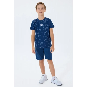 ERKEK GARSON BERMUDA TAKIM - KOYU İNDİGO