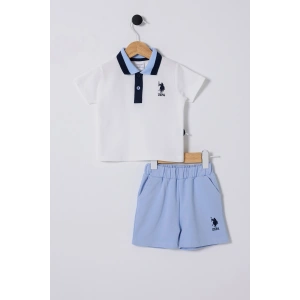 U.S POLO ASSN ERKEK BEBEK 2Lİ TAKIM - BEYAZ/MAVİ