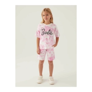 BARBIE KIZ ÇOCUK BERMUDA TAKIM - ORKİDE