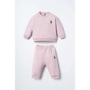 U.S.POLO ASSN. KIZ BEBEK 2Lİ TAKIM - PUDRA