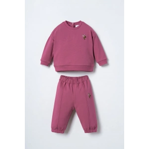 U.S.POLO ASSN. KIZ BEBEK 2Lİ TAKIM - K.LEYLAK