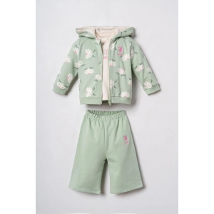 U.S.POLO ASSN. KIZ BEBEK 3LÜ TAKIM - Yeşil