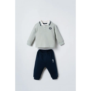 U.S.POLO ASSN. ERKEK BEBEK 2Lİ TAKIM - SU YEŞİLİ