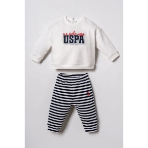 US.S.POLO ASSN. ERKEK BEBEK 2Lİ TAKIM - Beyaz
