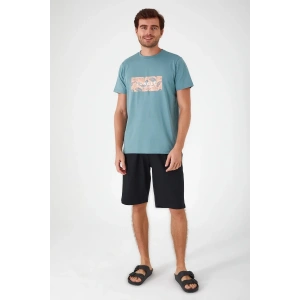 ARNETTA BABA OĞUL BERMUDA İKİLİ TAKIM - PASTEL PETROL