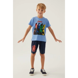 AVENGERS ERKEK ÇOCUK BERMUDA TAKIM - İNDİGO