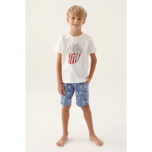 BABA OĞUL BERMUDA TAKIM - KREM