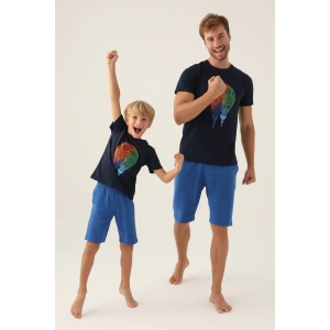 BABA OĞUL BERMUDA TAKIM - LACİVERT