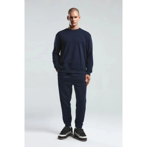 Benmanaj Erkek Beyaz Sweatshirt - LACİVERT