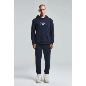 Benmanaj Erkek Beyaz Sweatshirt - LACİVERT