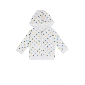 ERKEK BEBEK KAPŞONLU HIRKA - KREM