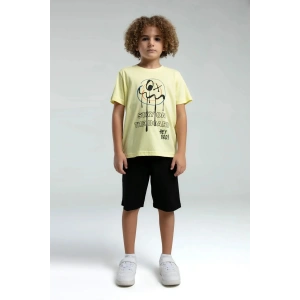 ERKEK ÇOCUK BERMUDA TAKIM - AÇIK SARI