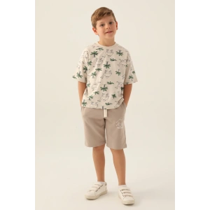 ERKEK ÇOCUK BERMUDA TAKIM - BEJ