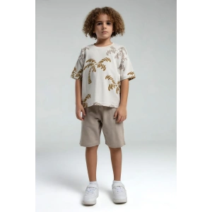 ERKEK ÇOCUK BERMUDA TAKIM - BEJ