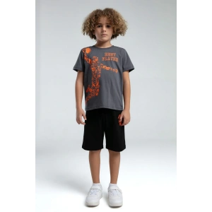 ERKEK ÇOCUK BERMUDA TAKIM - FÜME