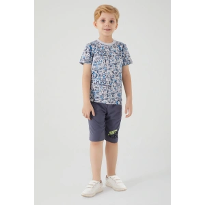 ERKEK ÇOCUK BERMUDA TAKIM - GRİ MELANJ