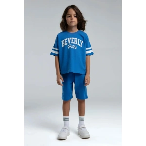 ERKEK ÇOCUK BERMUDA TAKIM - İNDİGO