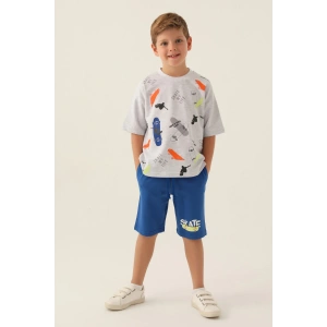 ERKEK ÇOCUK BERMUDA TAKIM - KAR MELANJ