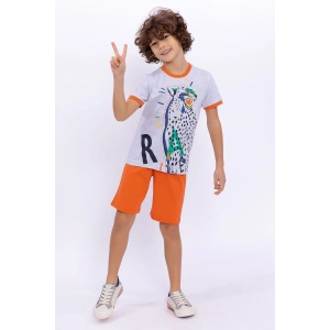 ERKEK ÇOCUK BERMUDA TAKIM - KAR MELANJ