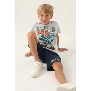 ERKEK ÇOCUK BERMUDA TAKIM - KAR MELANJ