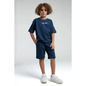 ERKEK ÇOCUK BERMUDA TAKIM - KOYU İNDİGO
