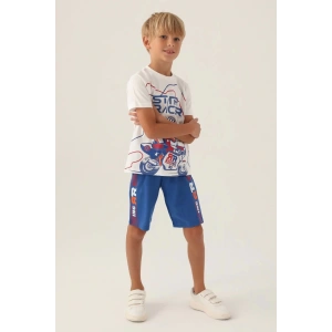 ERKEK ÇOCUK BERMUDA TAKIM - KREM