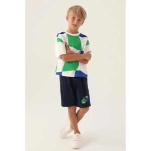 ERKEK ÇOCUK BERMUDA TAKIM - KREM