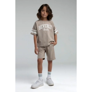 ERKEK ÇOCUK BERMUDA TAKIM - KUM