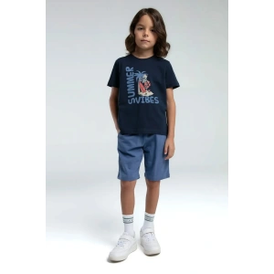 ERKEK ÇOCUK BERMUDA TAKIM - LACİVERT