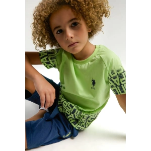 ERKEK ÇOCUK BERMUDA TAKIM - LİME