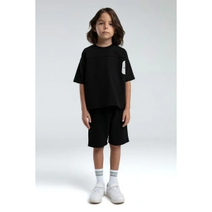 ERKEK ÇOCUK BERMUDA TAKIM - siyah