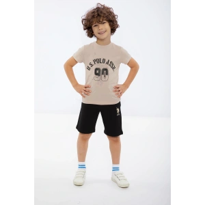 ERKEK ÇOCUK BERMUDA TAKIMI - LATTE