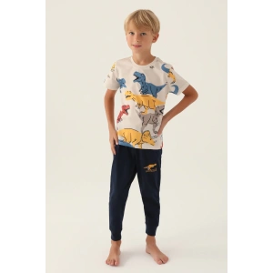 ERKEK ÇOCUK İKİLİ TAKIM - BEJ LACİVERT