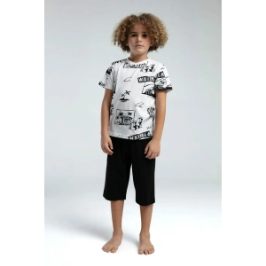 ERKEK ÇOCUK KAPRİ TAKIM - Beyaz