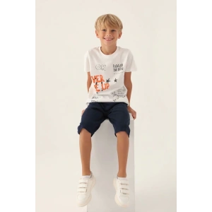 ERKEK ÇOCUK KAPRİ TAKIM - EKRU