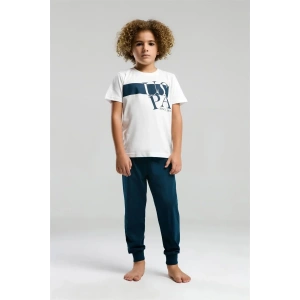 ERKEK GARSON PİJAMA TAKIMI - Beyaz