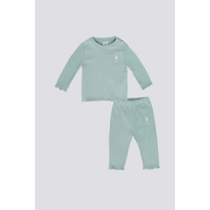 KIZ BEBEK UZUN KOL 2Lİ TAKIM - A.MİNT