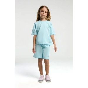 KIZ ÇOCUK BERMUDA TAKIM - AÇIK MAVİ