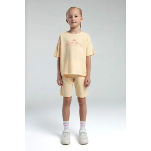 KIZ ÇOCUK BERMUDA TAKIM - BEJ